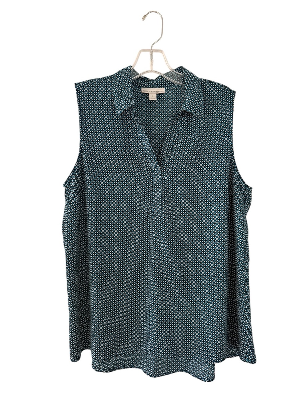 Dana Buchman Geometric Sleeveless Blouse Size M